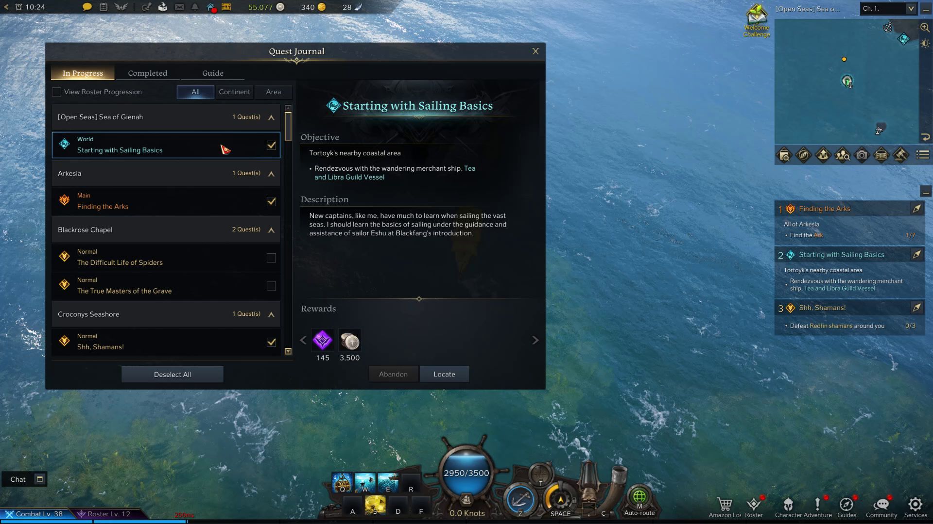 Lost Ark World Quests During Sailing