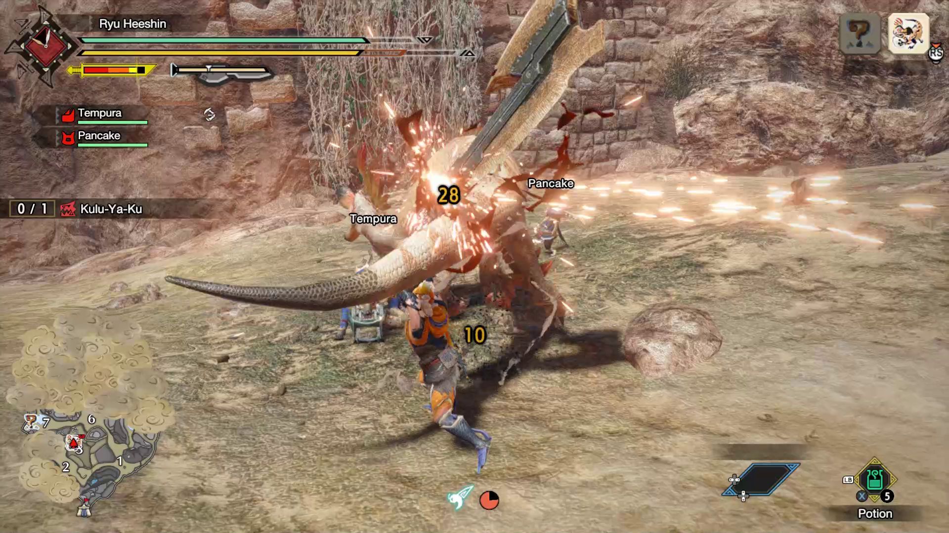 Monster Hunter Rise Combat Gameplay