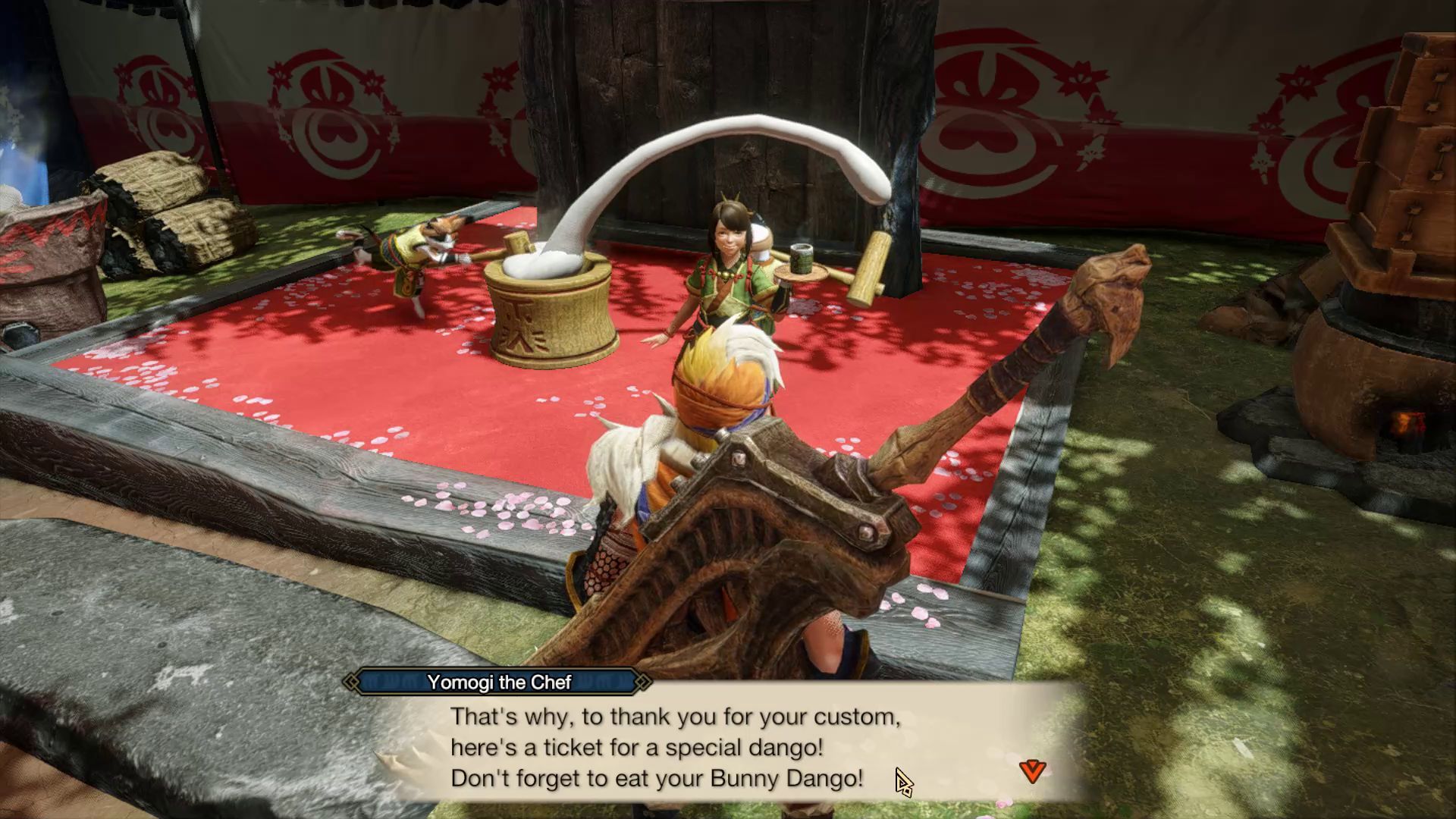 Monster Hunter Rise Dango Tickets from Yomogi the Chef