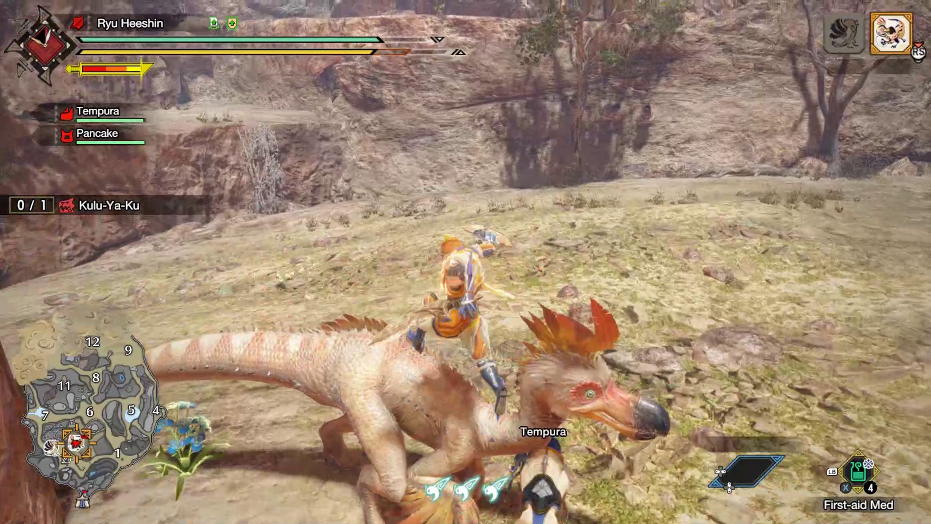 Monster Hunter Rise Leaping into Combat due to the Palamute