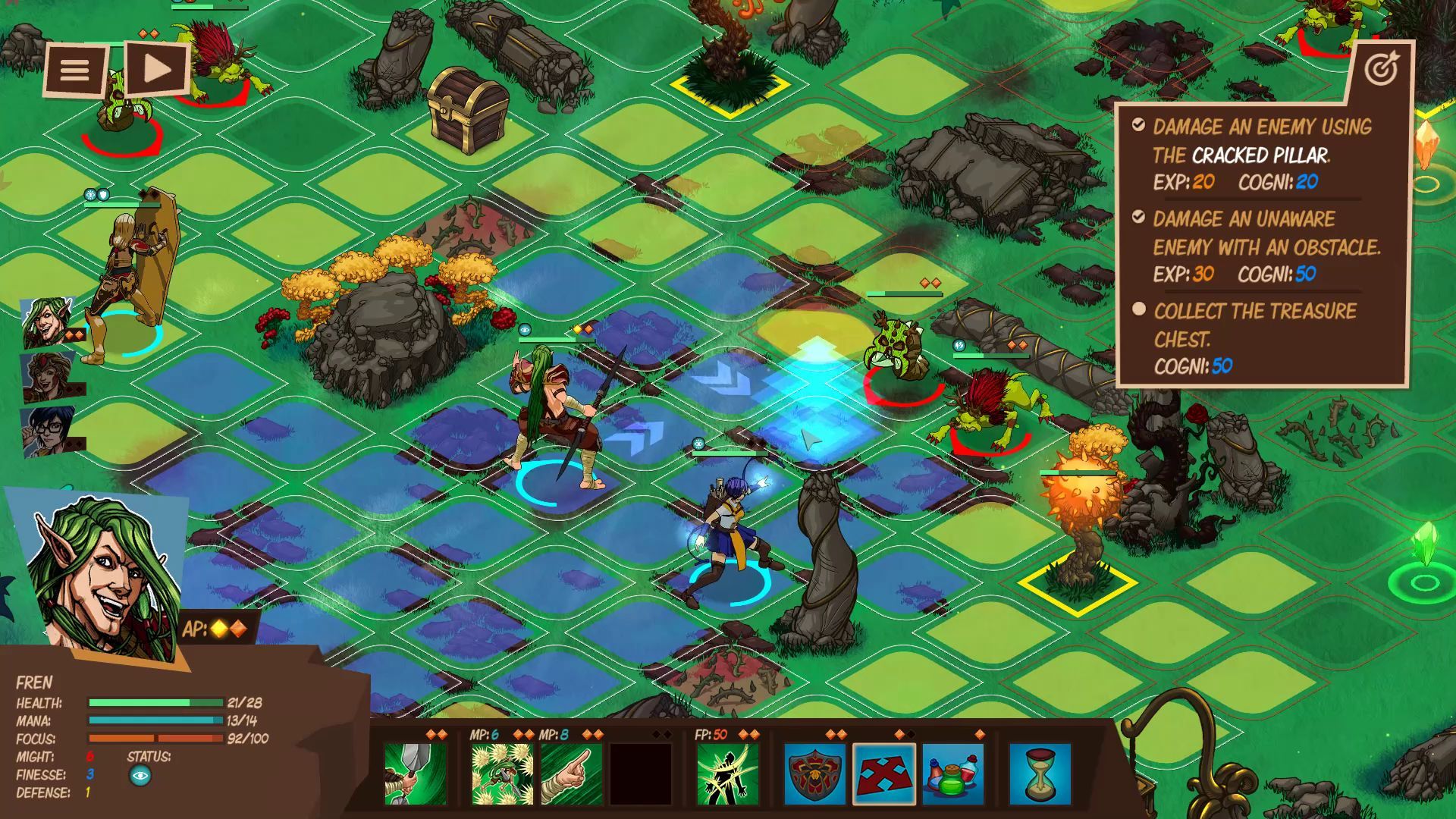 Reverie Knights Tactics Optimal Positioning