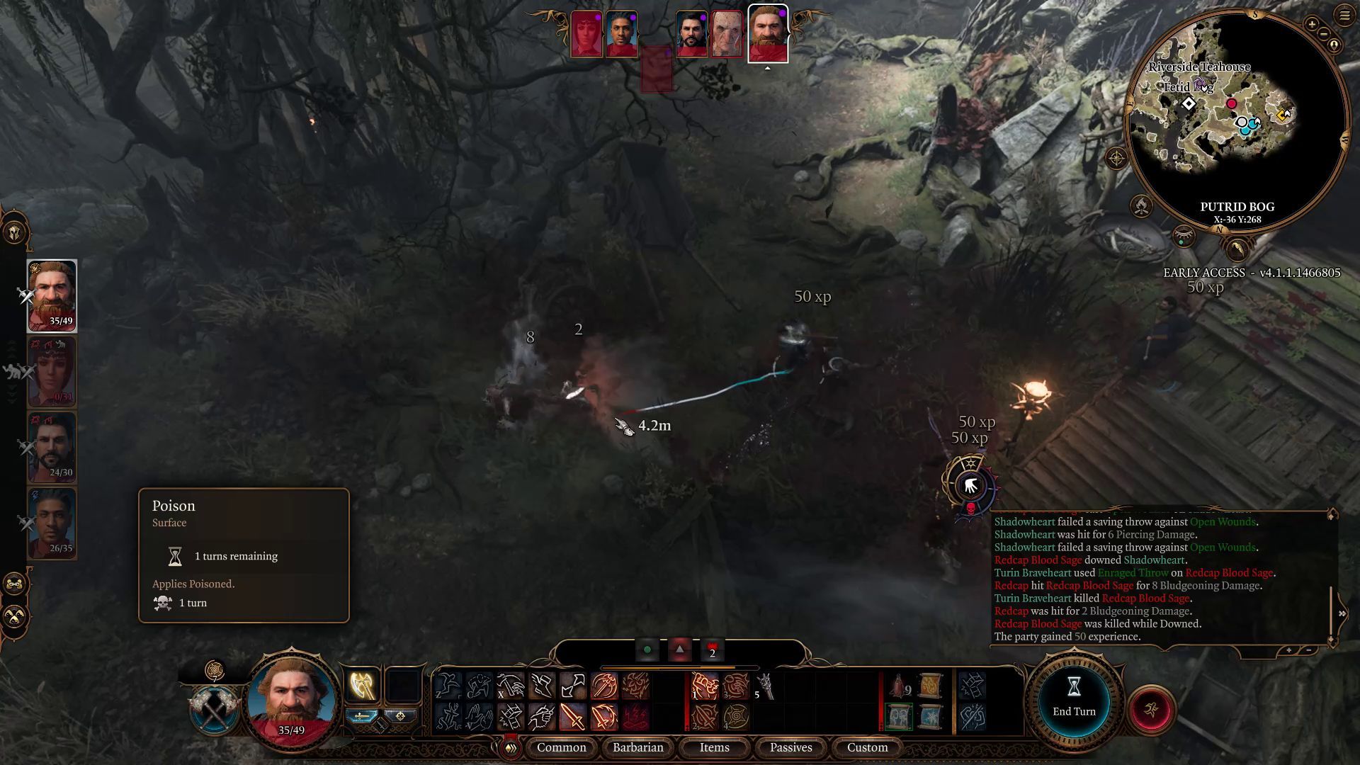 Baldur&rsquo;s Gate 3 Barbarian Enraged Throw in Combat