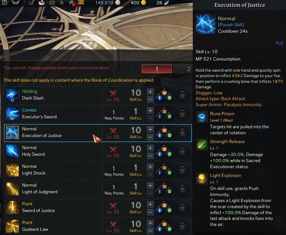Lost Ark Paladin Advanced Class Guide Execution of Justice Skill