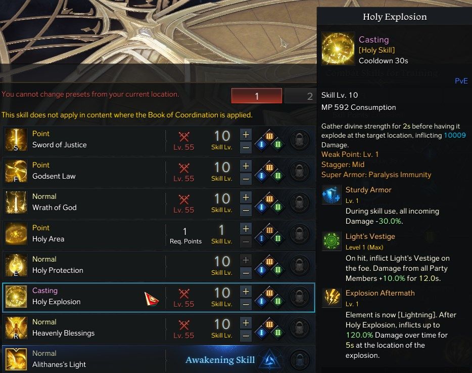Lost Ark Paladin Advanced Class Guide Holy Explosion Skill