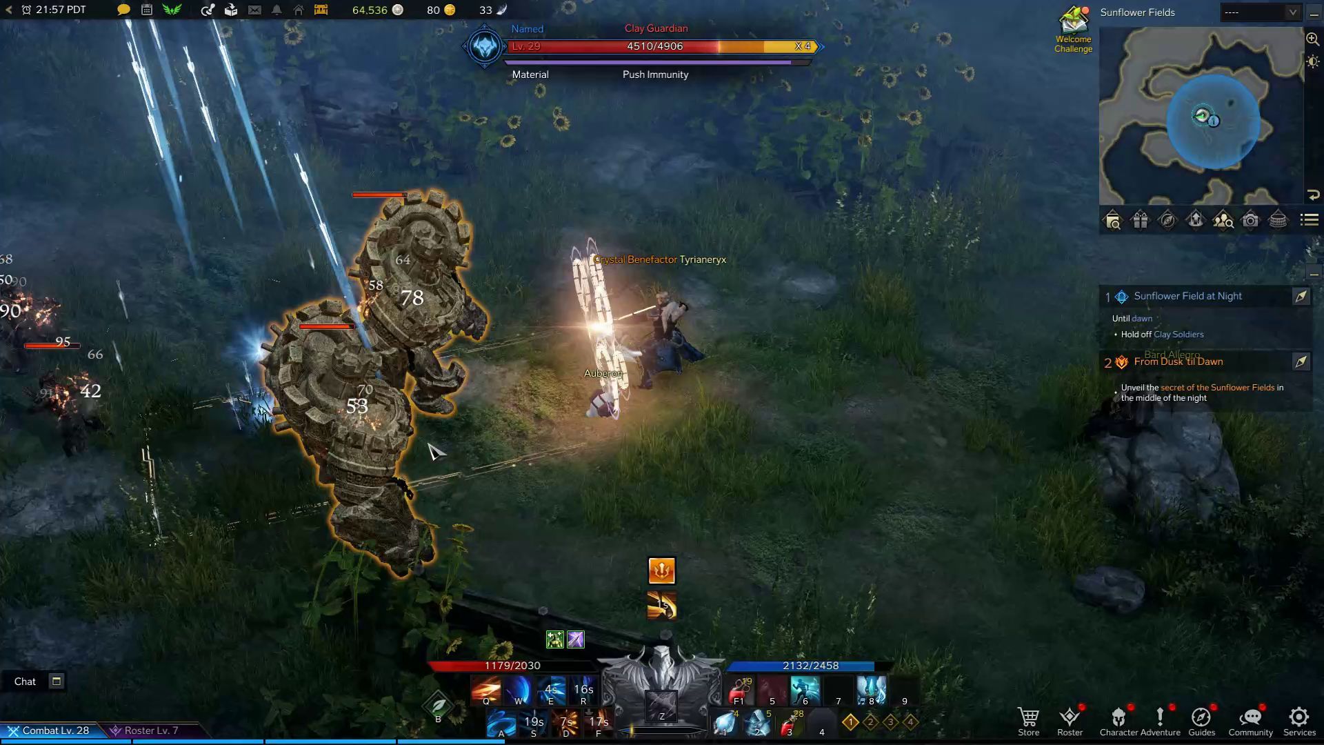 Lost Ark Sharpshooter Arrow Shower Skill in Combat