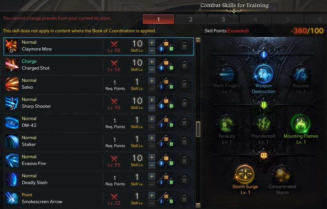 Lost Ark Sharpshooter Skills and Tripods