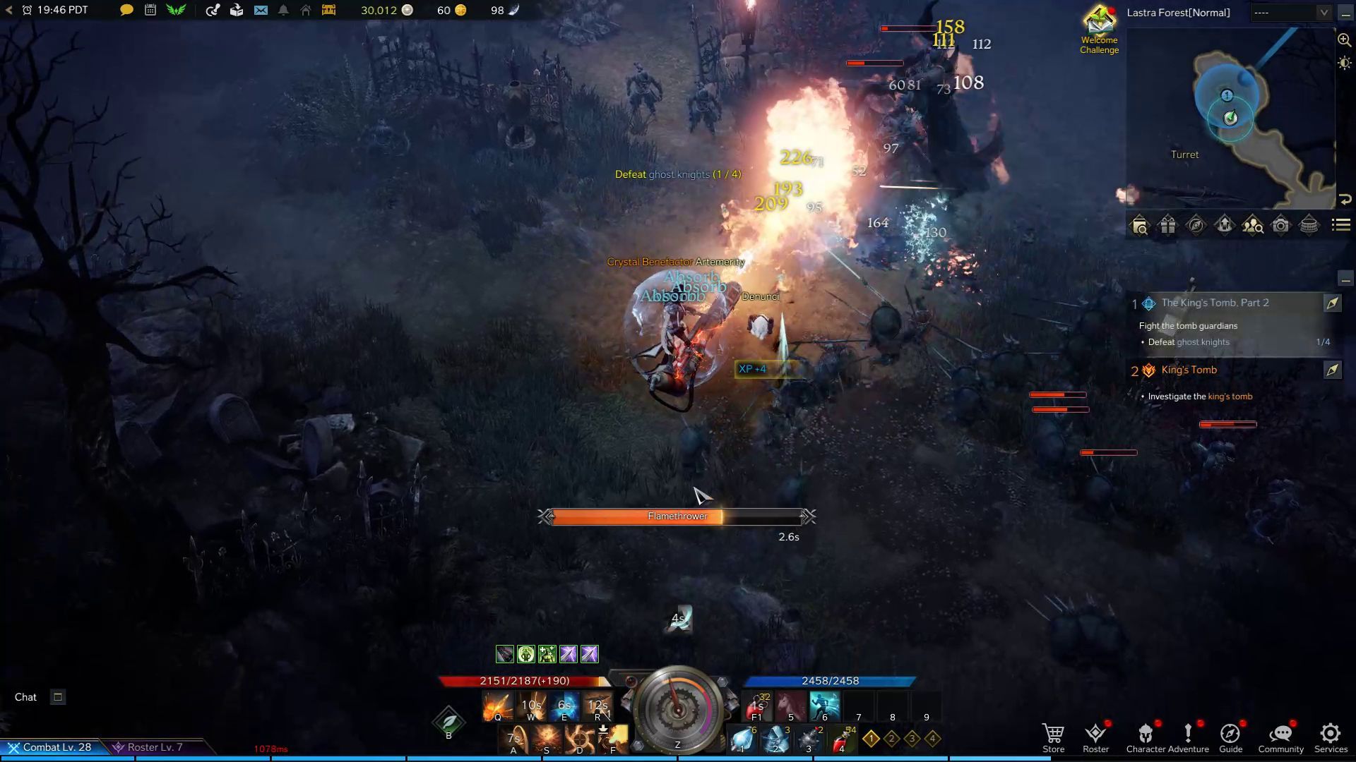 Artillerist Spirit Absorption in Combat