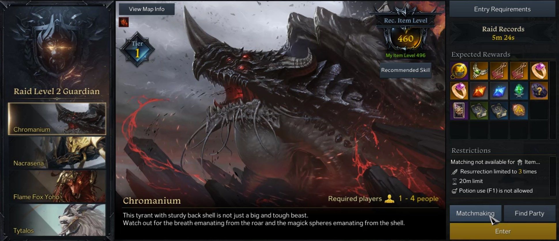 Chromanium Lost Ark Boss Guide Chromanium Level 2 Guardian Raid Boss