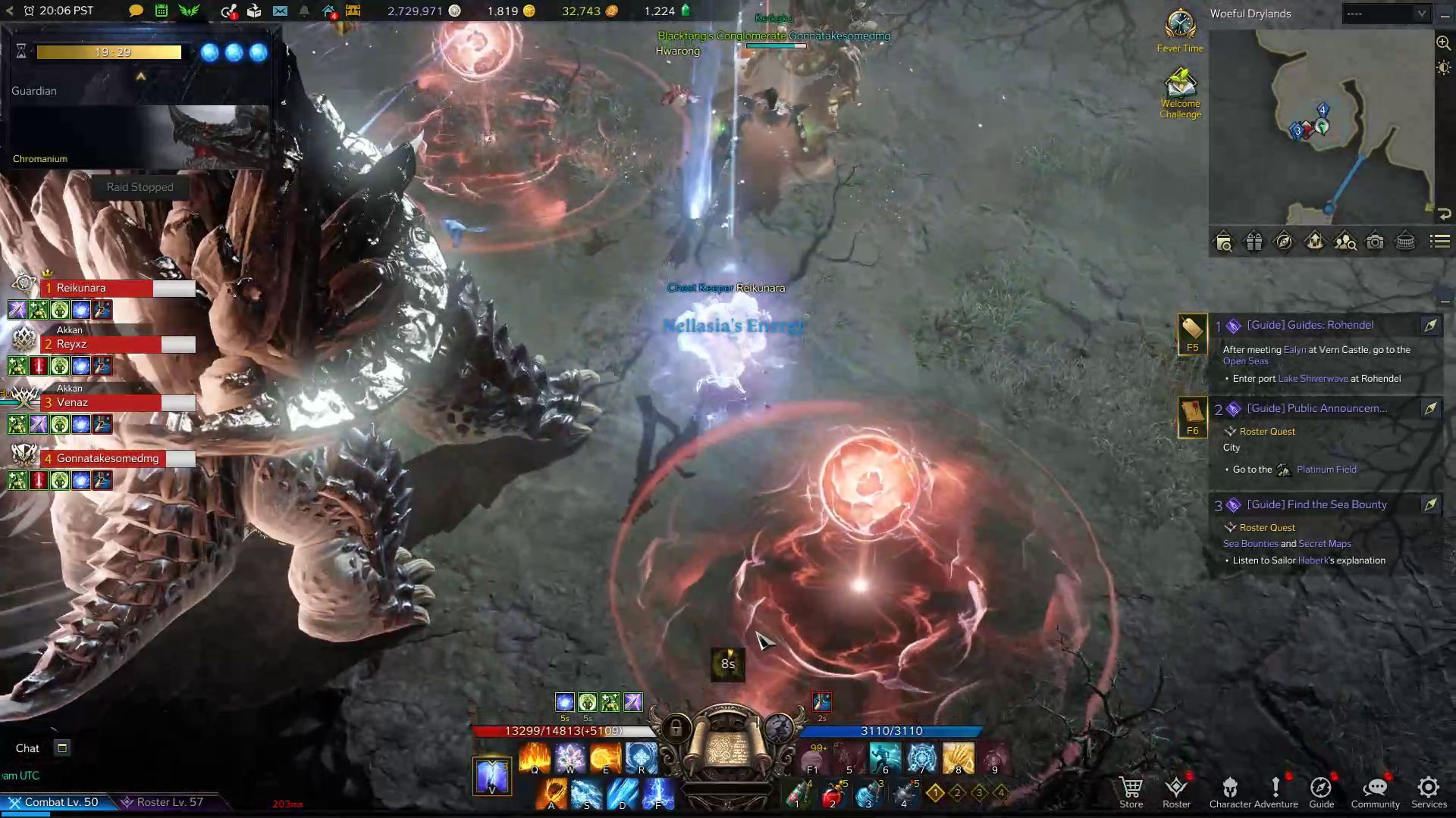 Chromanium Multiple Pulsating Orbs