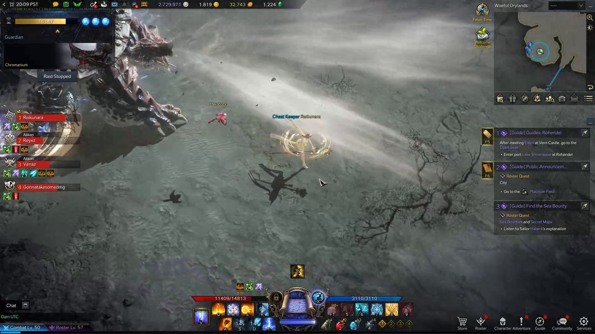 Chromanium Wide Breath Attack