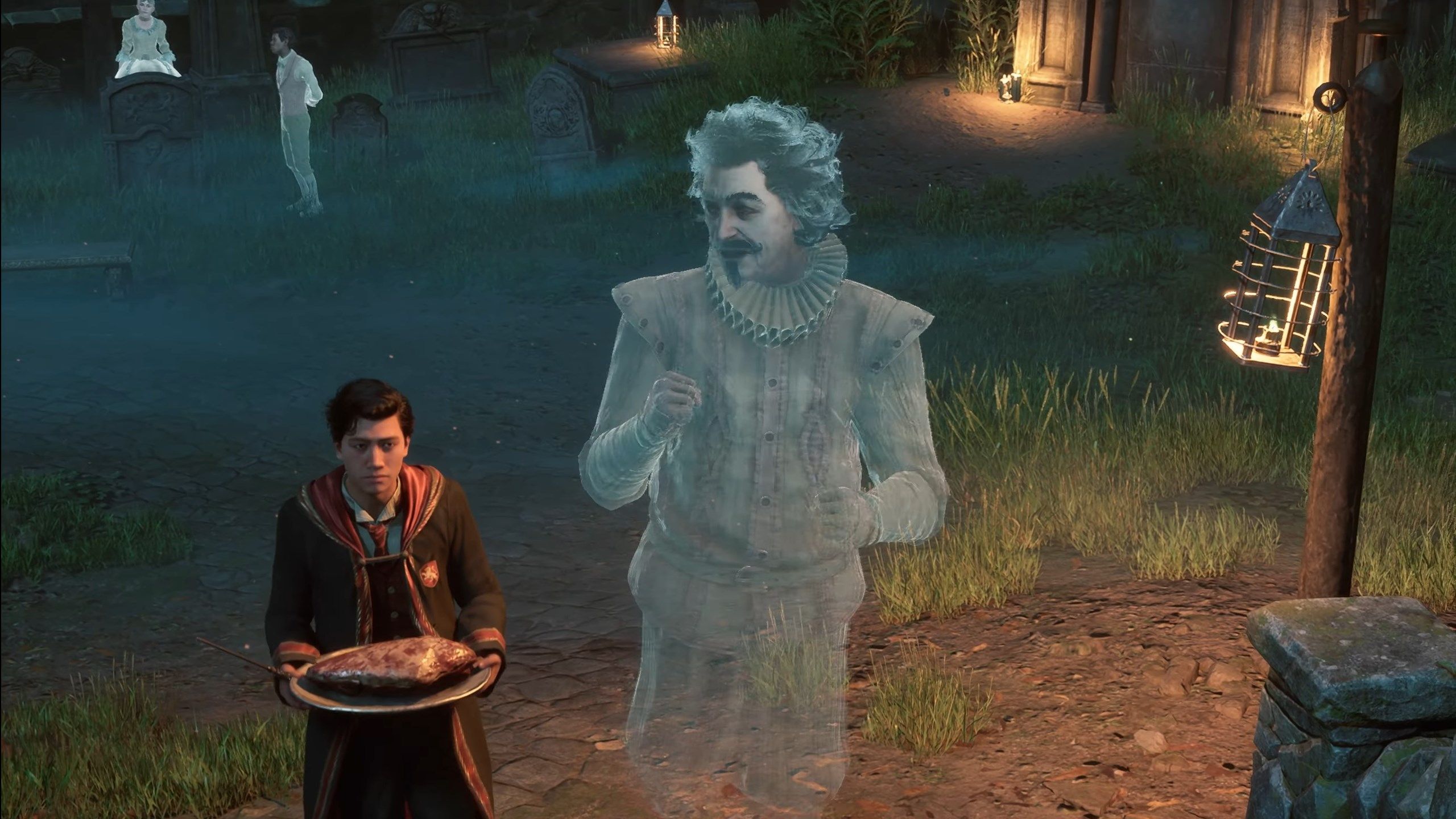 Hogwarts Legacy Gameplay Impressions Walking with Nearly Headless Nick