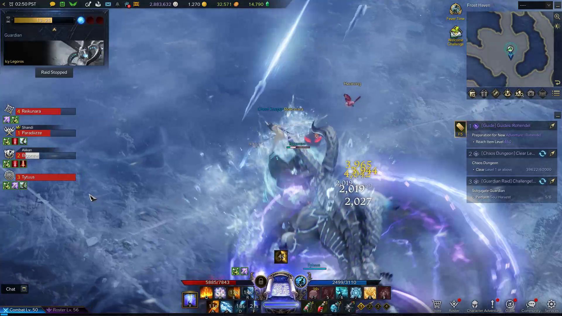 Icy Legoros Combat