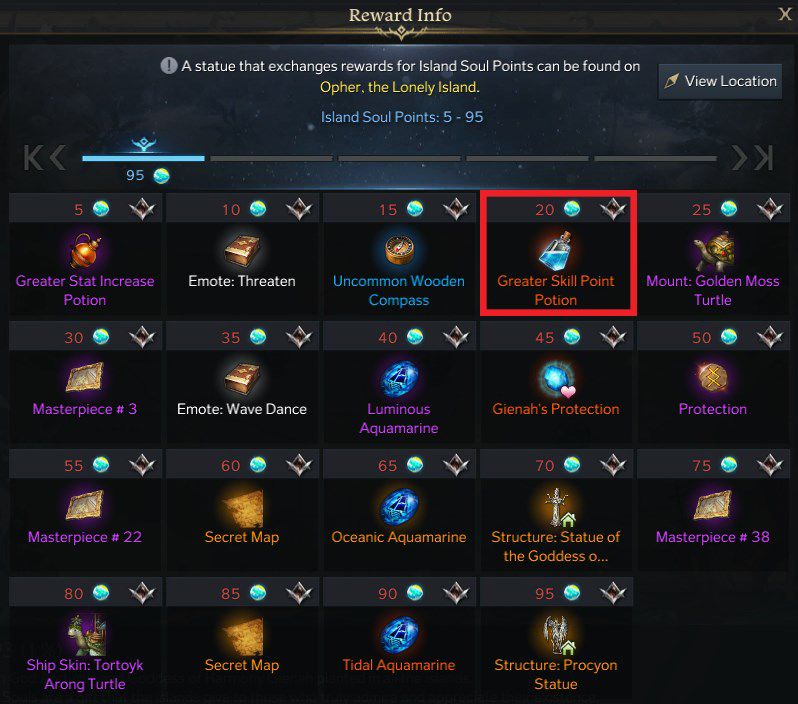 Lost Ark Skill Points Guide Island Souls