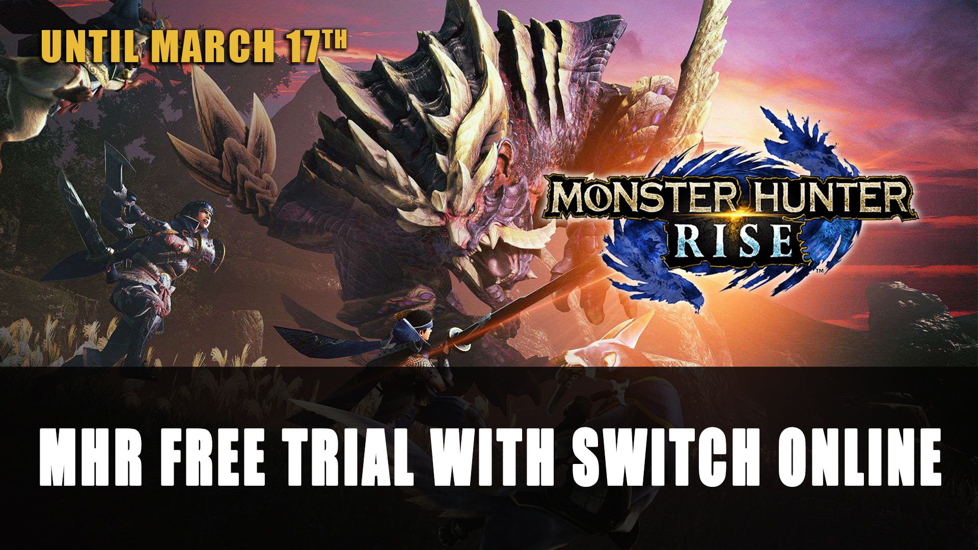 MHR Free Trial Nintendo Switch Online
