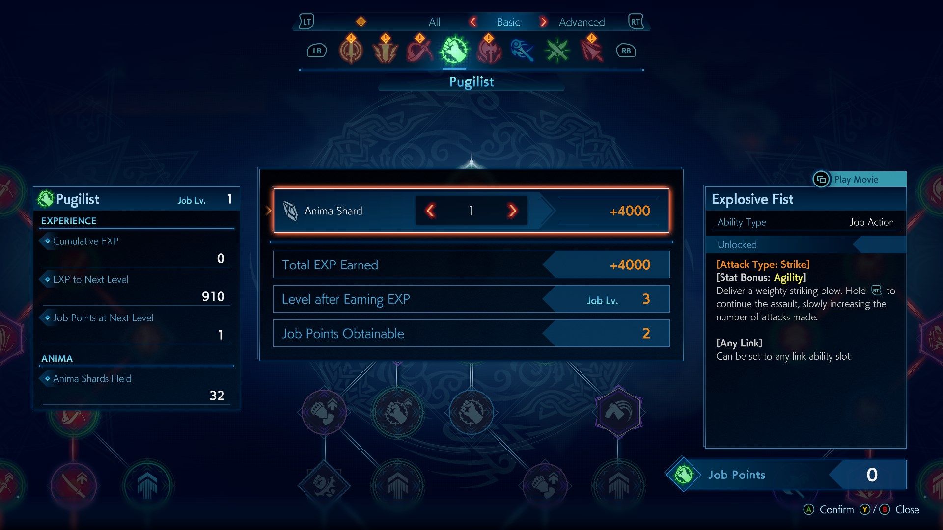 Stranger of Paradise Beginner Guide Anima Shards to Level Up a Job Quickly