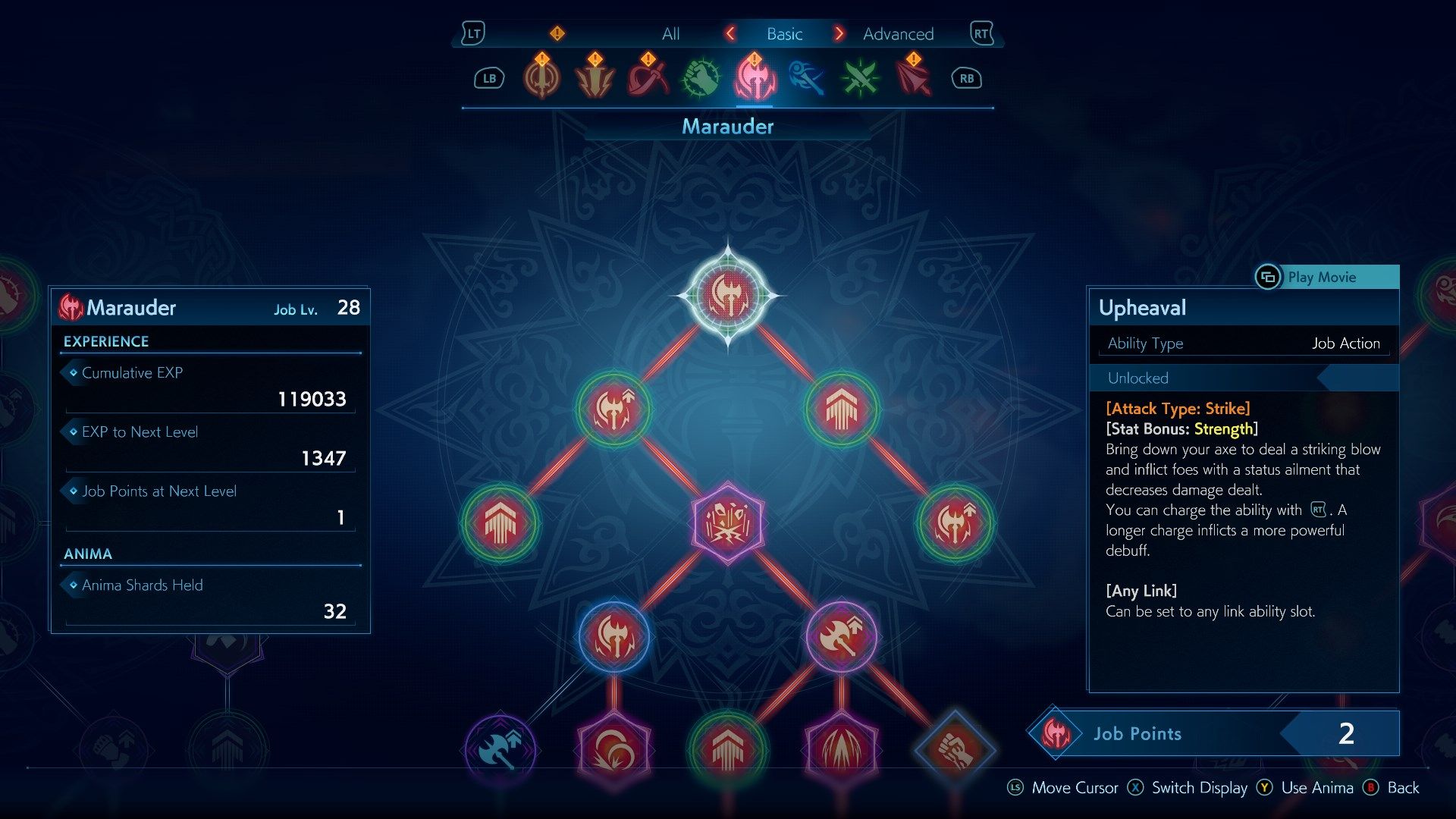 Stranger of Paradise Beginner Guide Marauder Job Tree