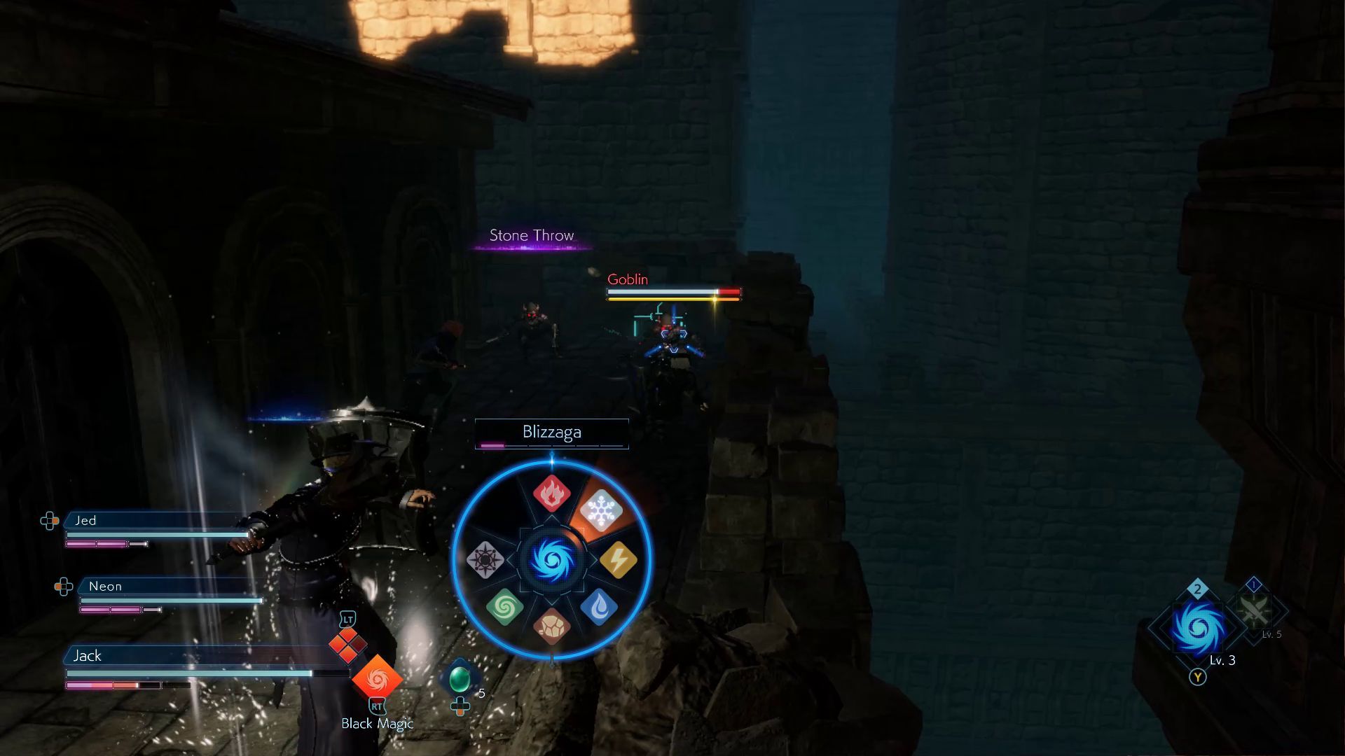Black Mage in Combat