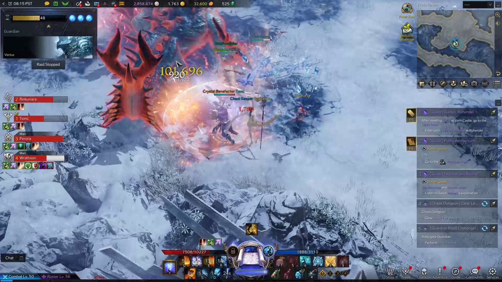 Vertus Ice Explosion Skill