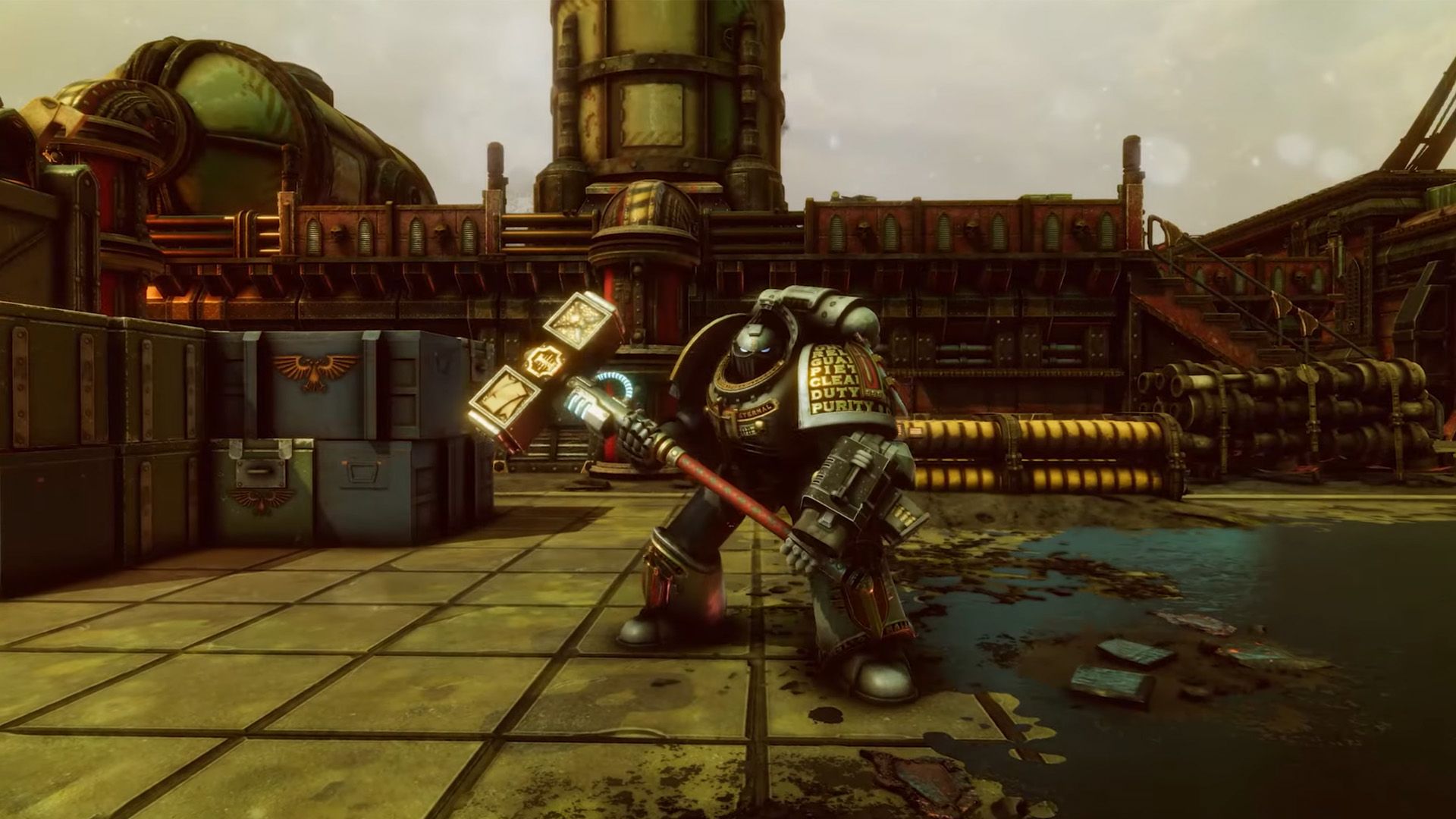 Warhammer 40K Chaos Gate Daemonhunters New Trailer Nemesis Force Weapons Nemesis Daemon Hammer