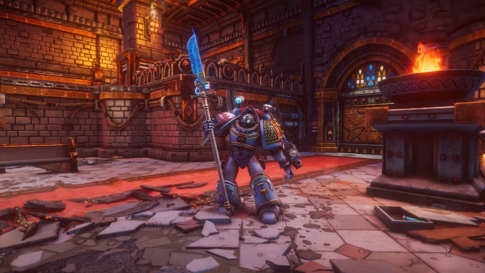 Warhammer 40K Chaos Gate Daemonhunters New Trailer Nemesis Force Weapons Nemesis Force Halberd