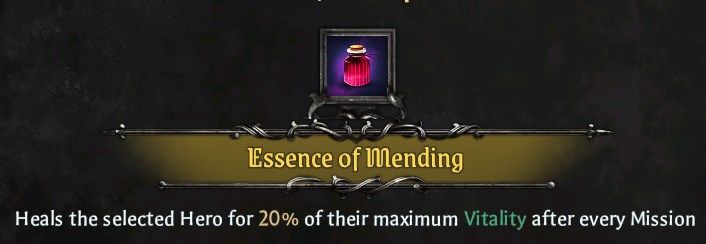 Defender Equipment - Essence of Mending