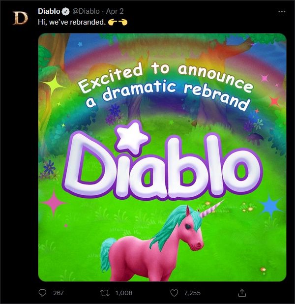 April Fool&rsquo;s Diablo Rebranding