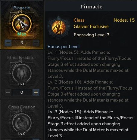 Glaivier Pinnacle Class Engraving