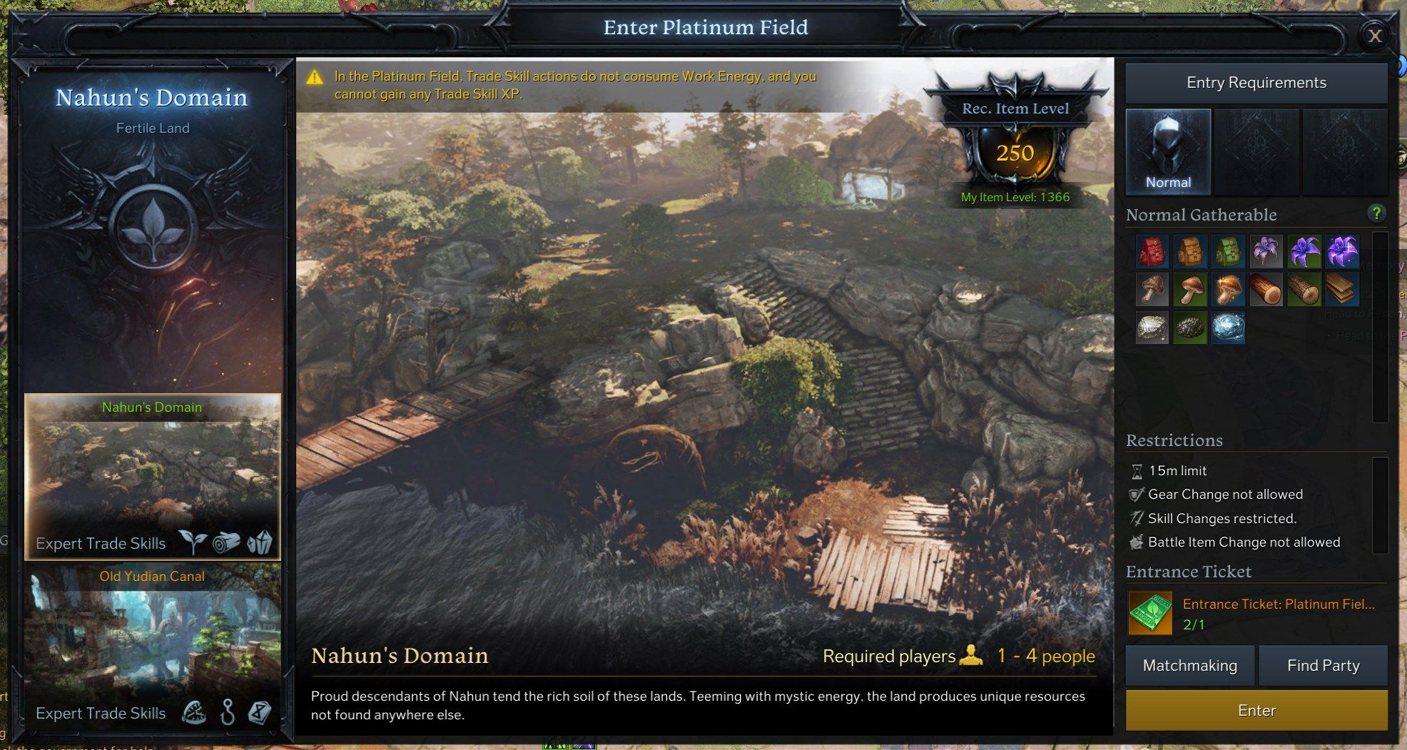 Gold - Platinum Fields