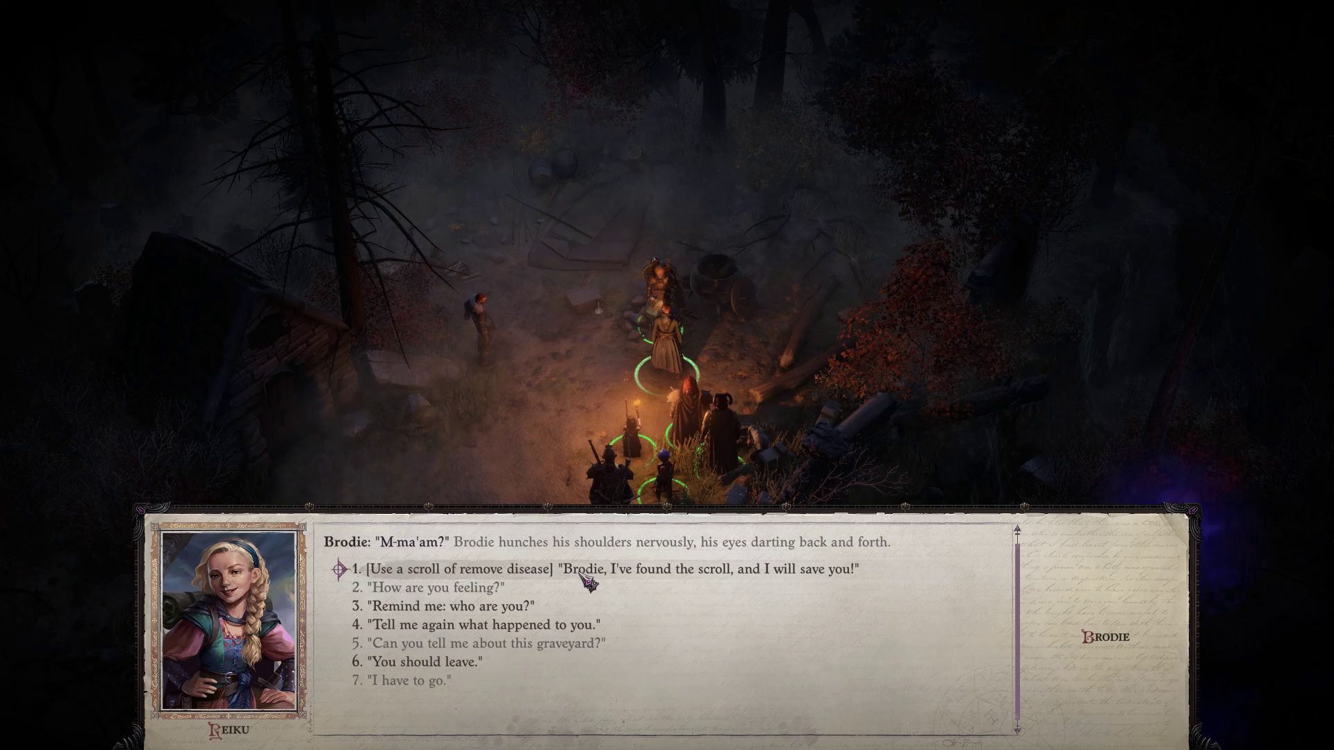 Healing an NPC from Disease