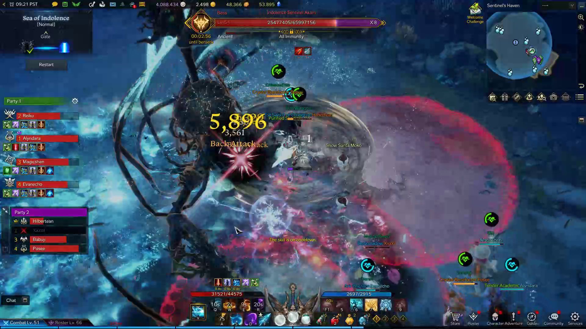 Indolence Sentinel Akam Multiple Stomps Skill