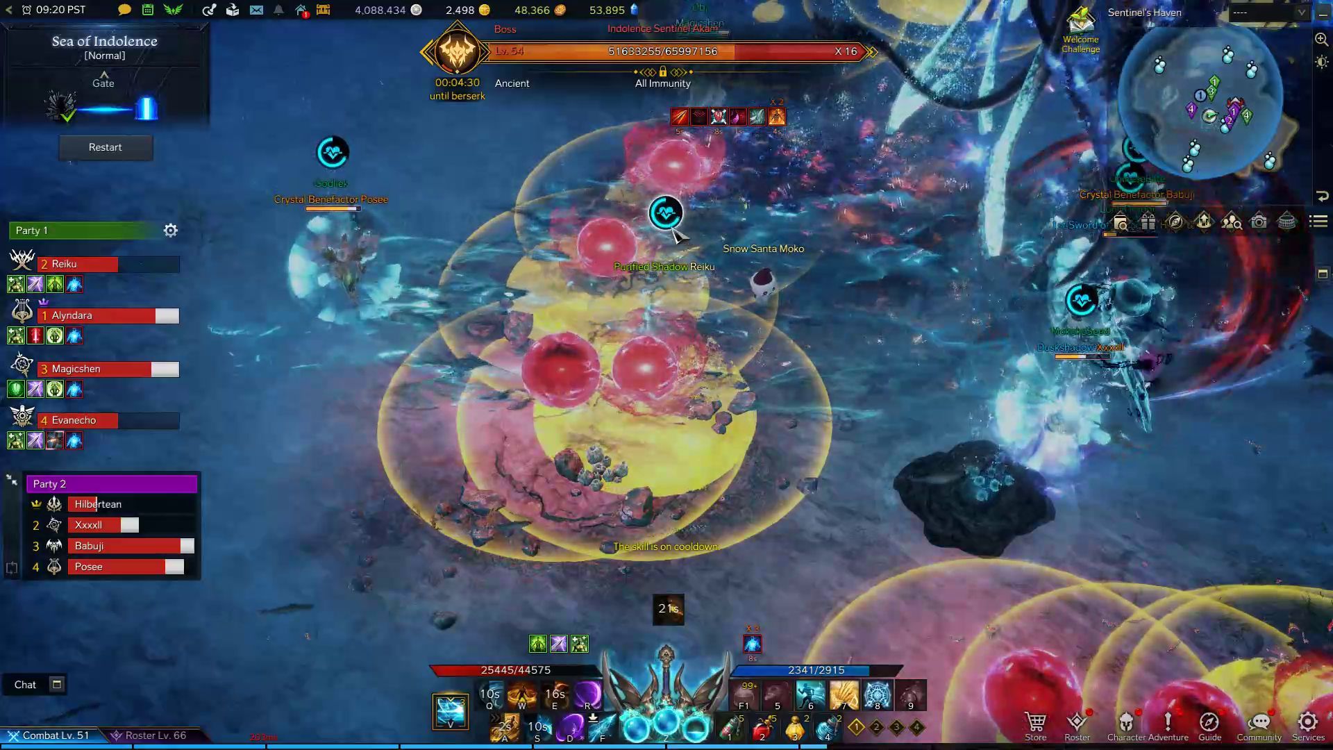 Indolence Sentinel Akam with Legs Red Explosive Orbs Skill