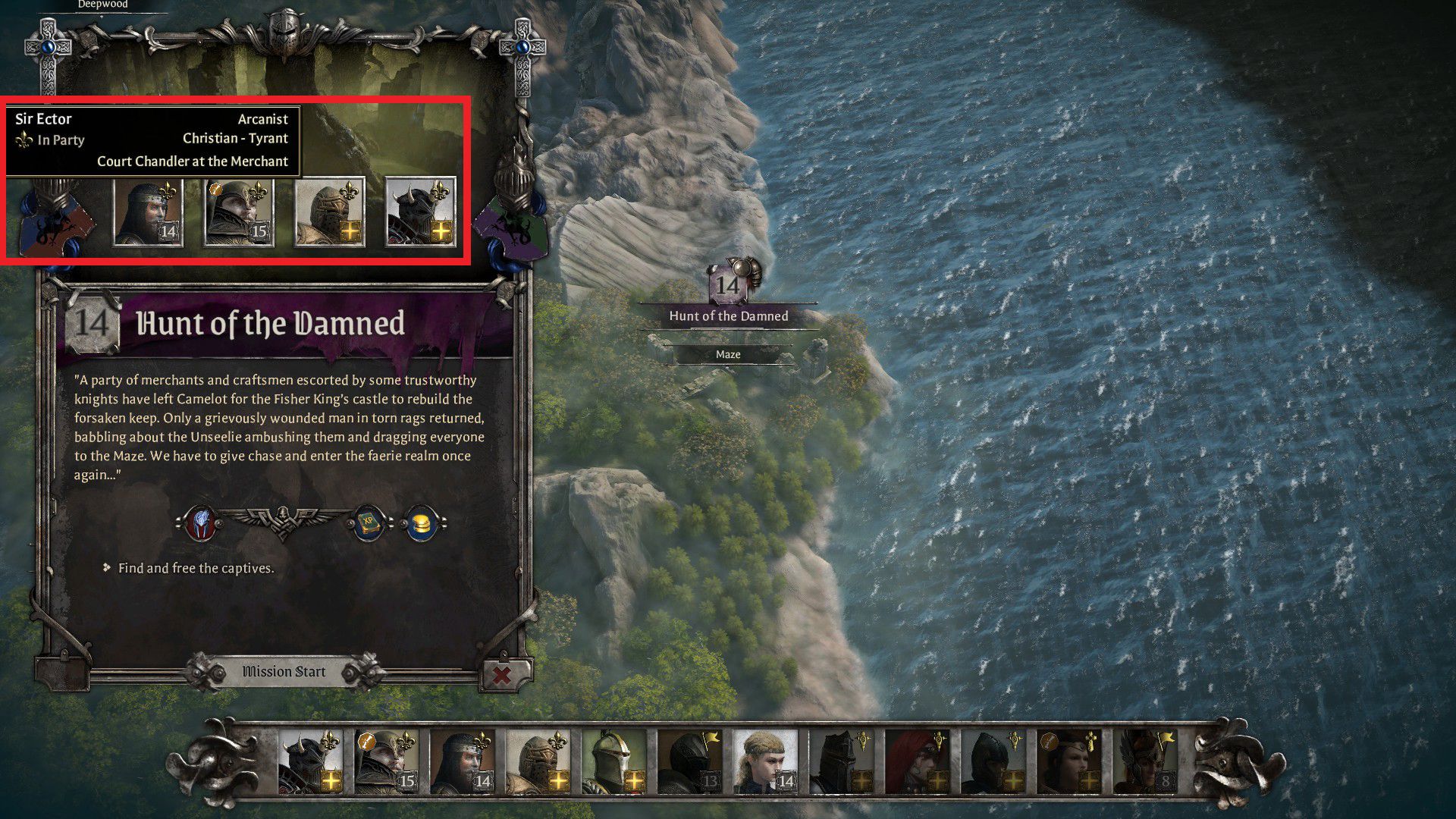 King Arthur Knight’s Tale Arcanist Class Guide Party Composition Before Mission