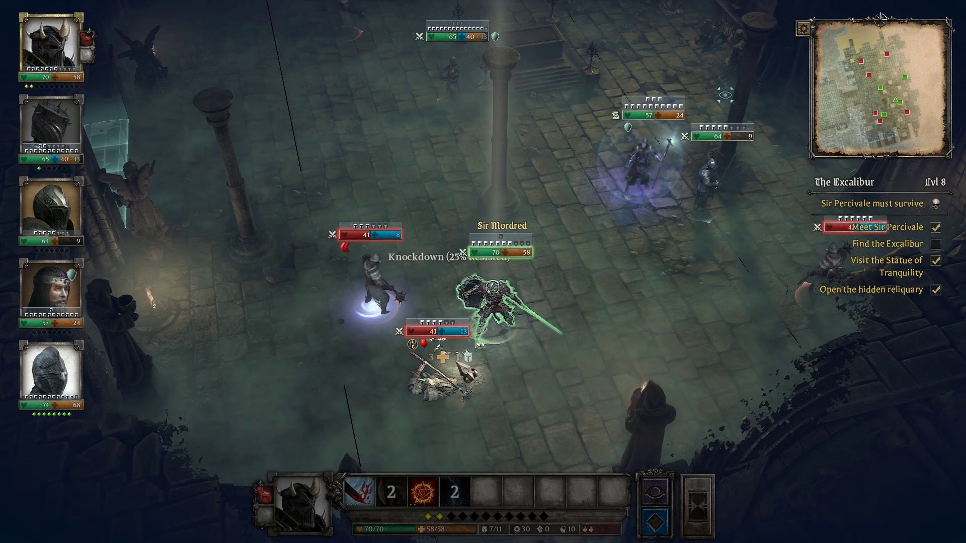 King Arthur Knight’s Tale Defender Class Guide Party Composition