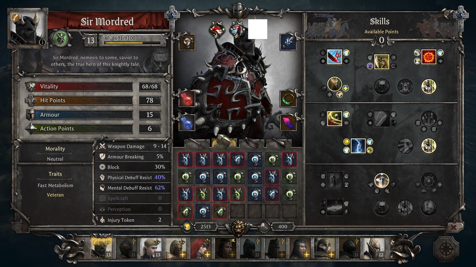 King Arthur Knight’s Tale Defender Class Guide Sir Mordred