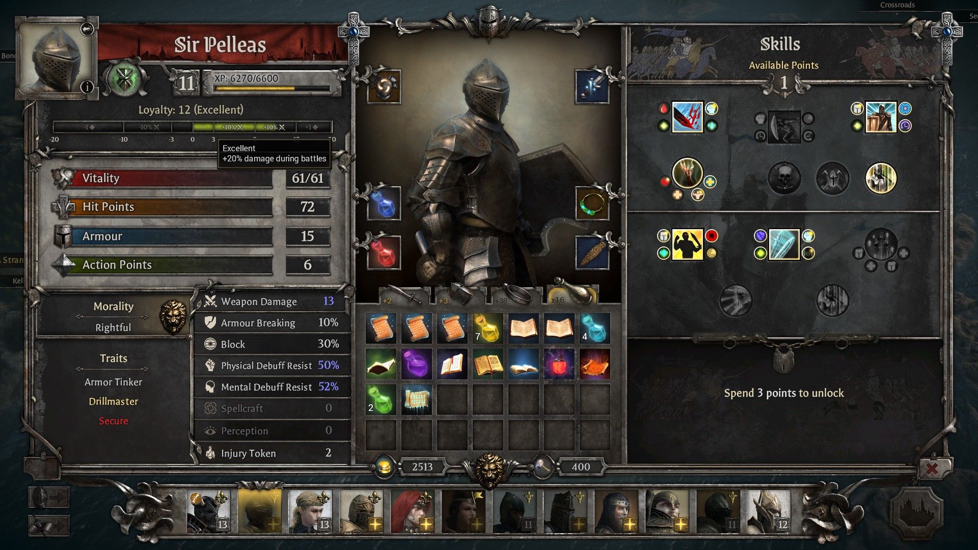 King Arthur Knight’s Tale Defender Class Guide Sir Pelleas