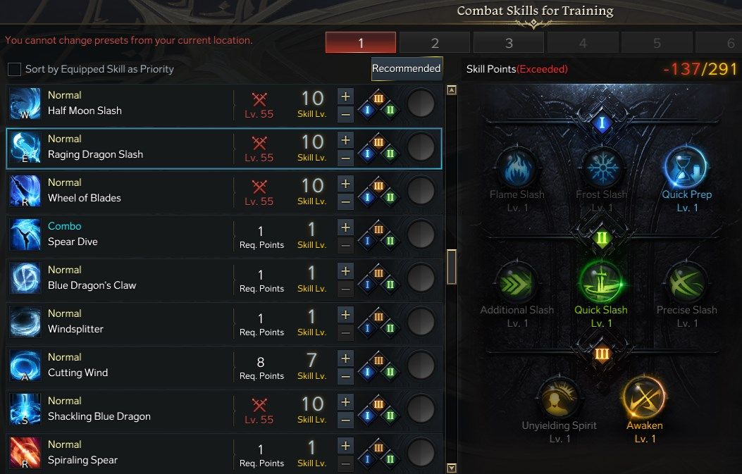 Lost Ark Glaivier Best Skills and Tripods