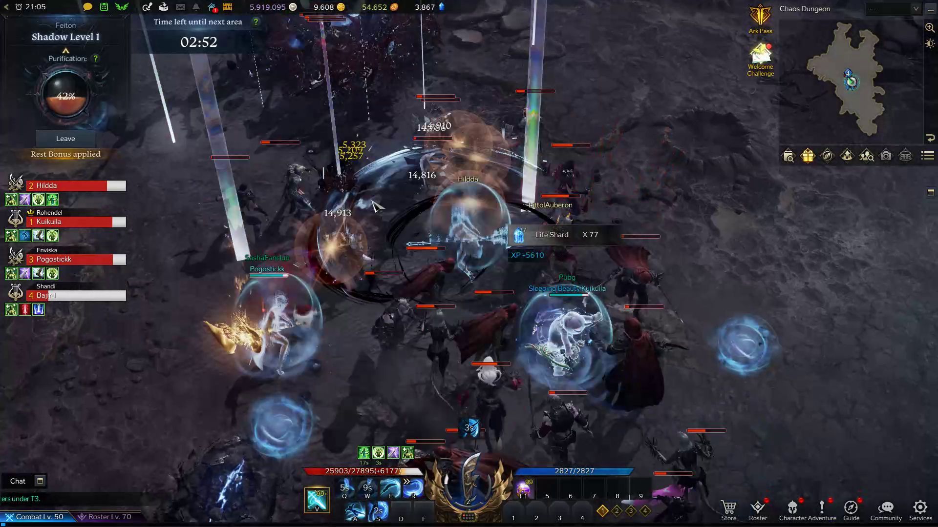 Lost Ark Glaivier Chain Slash Skill in Combat