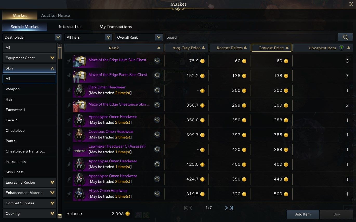 Lost Ark Gold Farm Guide - Skins in the Market