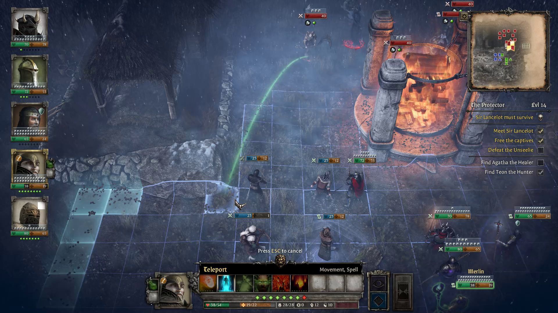 King Arthur Knight’s Tale Arcanist Class Guide Merlin Teleport Skill in Combat