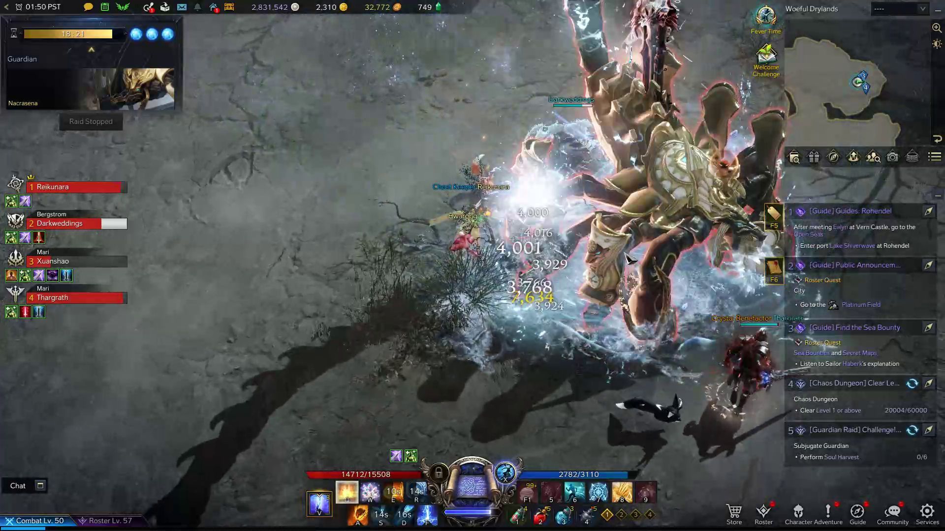 Nacrasena Electric Charge Skill