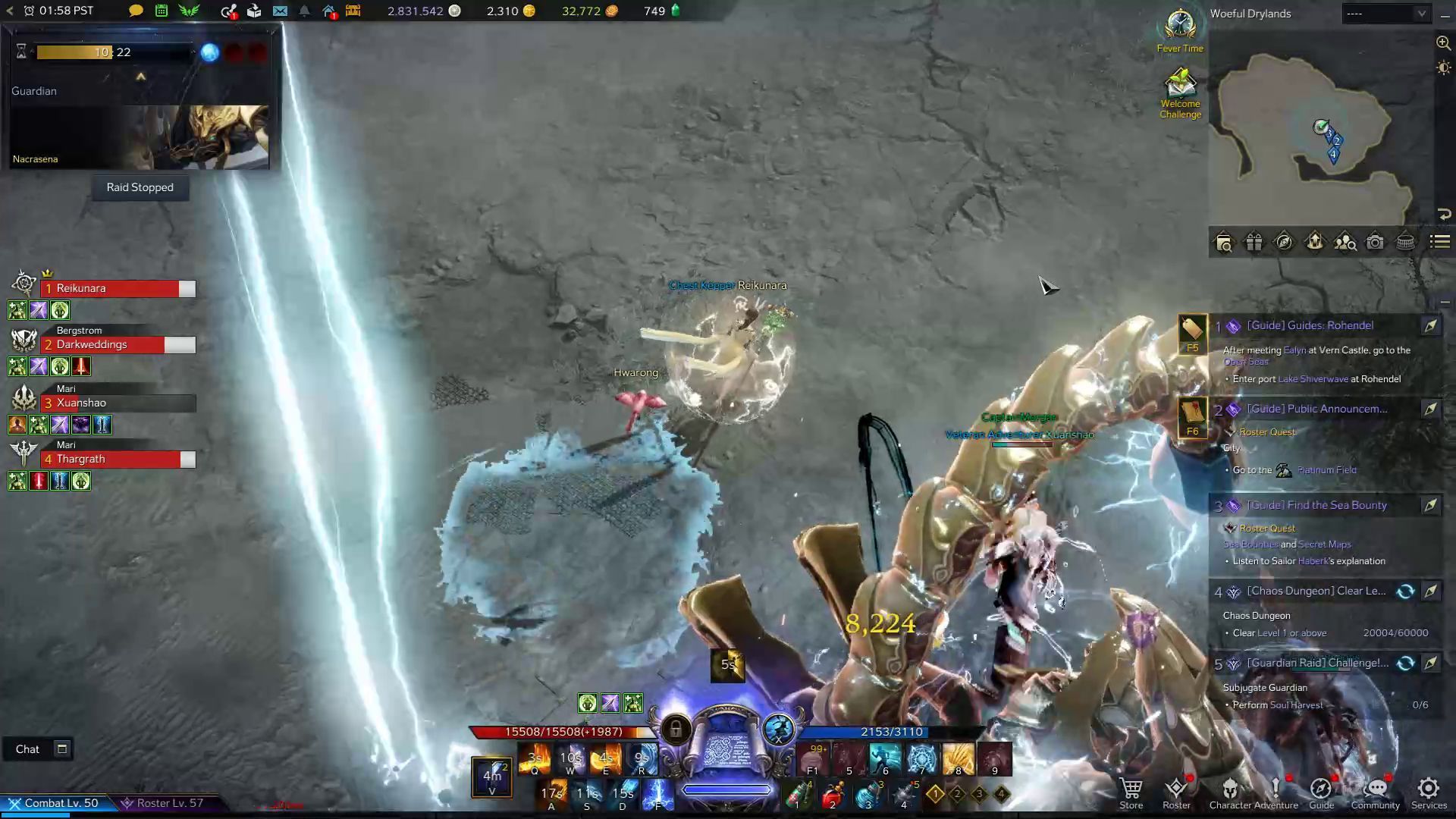 Nacrasena Huge Lightning Pools Skill