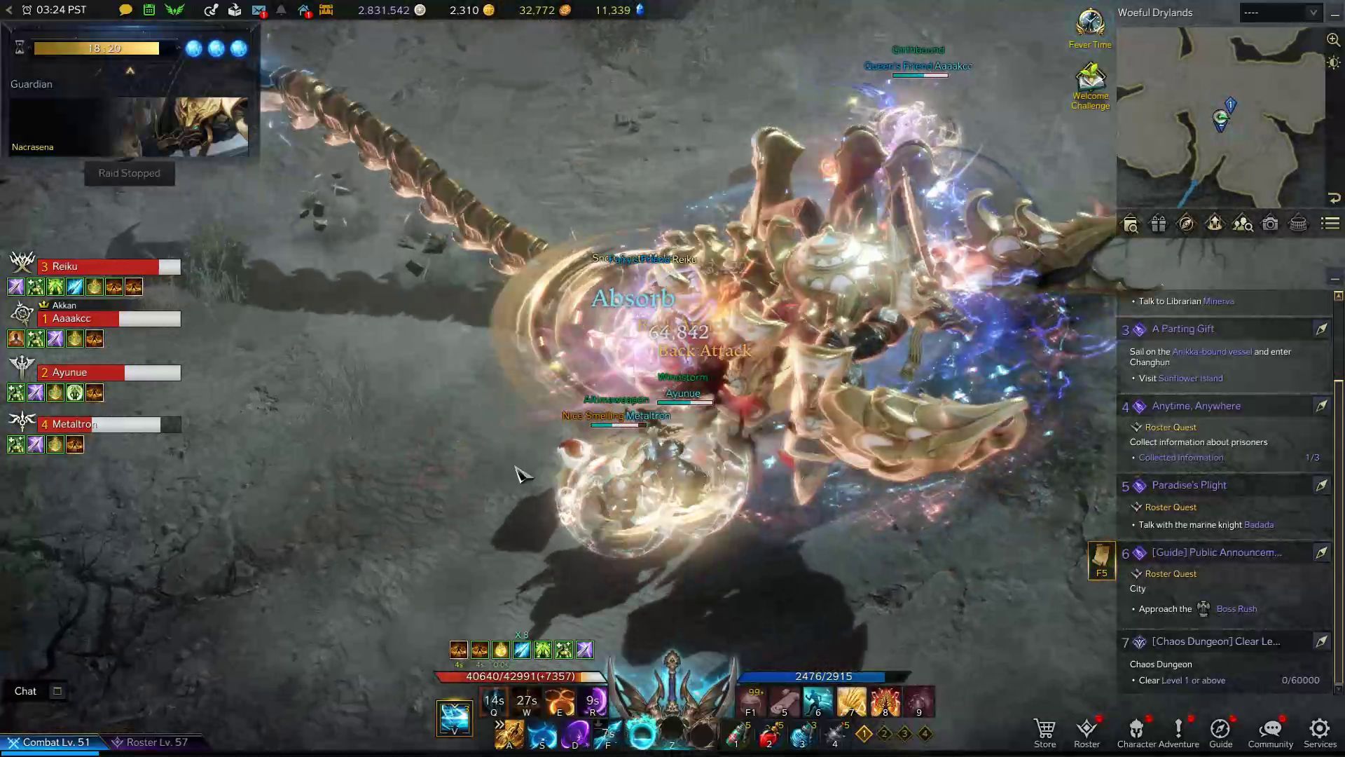 Nacrasena Lost Ark Boss Guide Tail Slam and Swipe Combo Skill