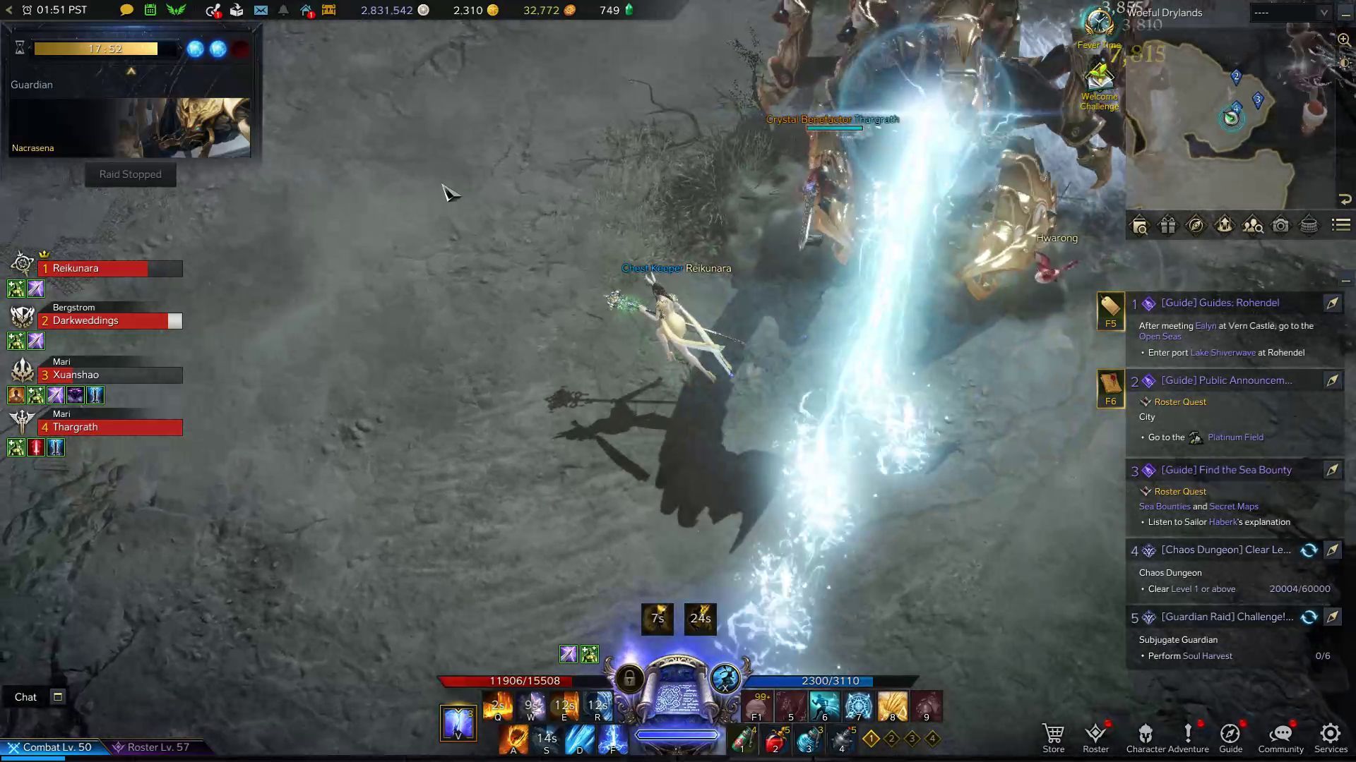 Nacrasena Stinger Zap Skill