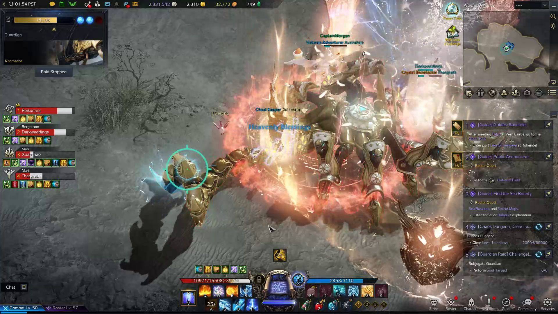 Nacrasena Trying to Sever the Tail (Destruction)