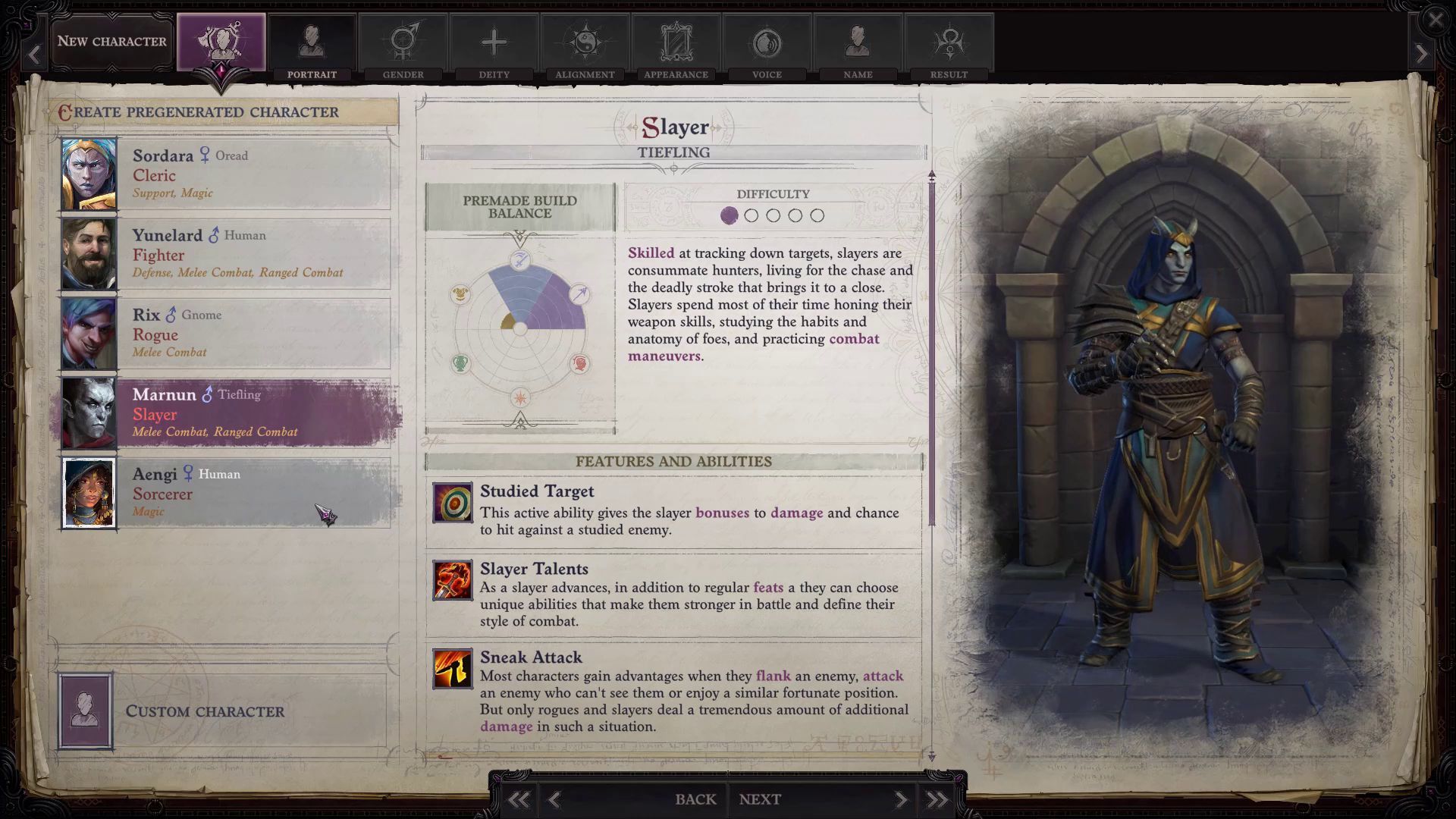 Pathfinder WotR Through the Ashes DLC Overview Impressions Pregenerated Characters in the Menu
