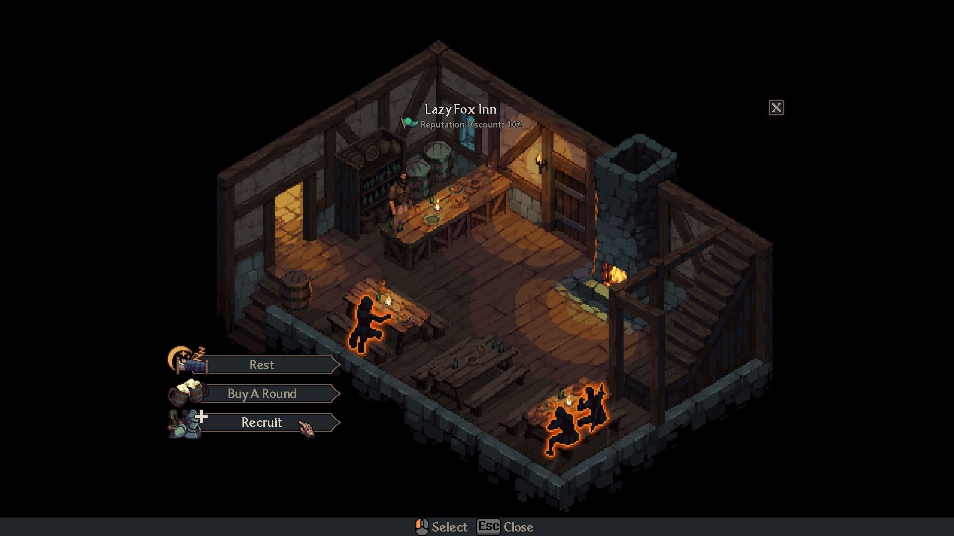 Recruit and Rest at the Tavern