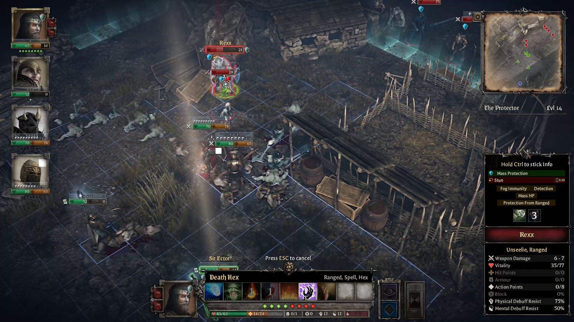 King Arthur Knight’s Tale Arcanist Class Guide Sir Ector Death Hex Skill in Combat