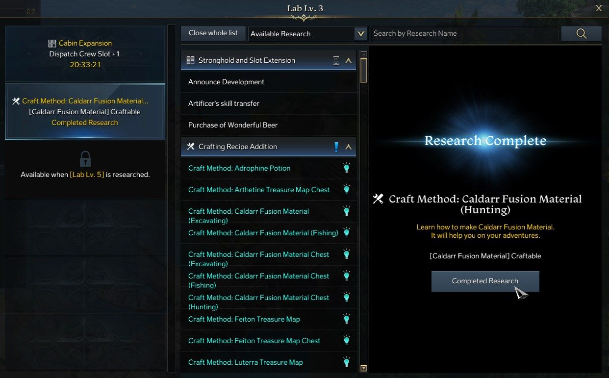 Stronghold Craft Method Caldarr Fusion Material