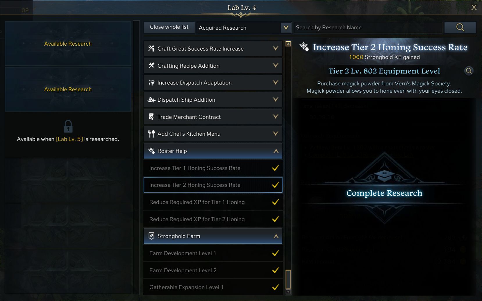 Lost Ark Glaivier Class Guide Stronghold Increase Tier 2 Honing Success Rate