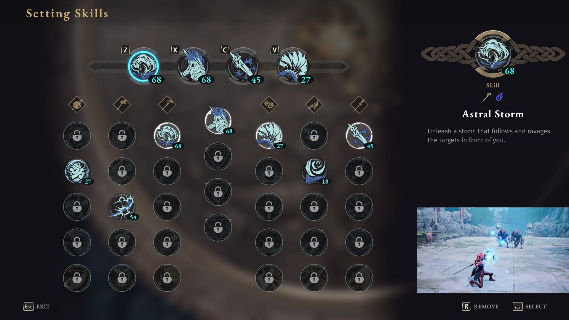 Asterigos - Setting Skills